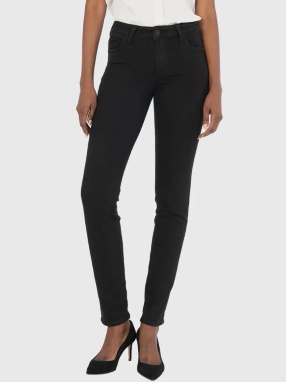 Kut from the Kloth Black Skinny High-Rise Jeans